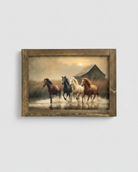 Bareback Hollow Run Canvas Print