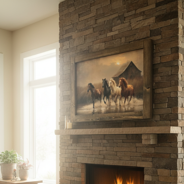 Bareback Hollow Run Canvas Print
