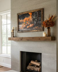 Harvest Wheel and Wildflowers Canvas Print Exclusive