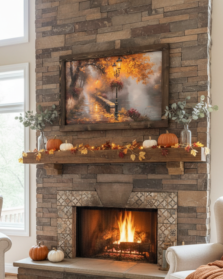 A Walk Through Autumn Canvas Print Exclusive