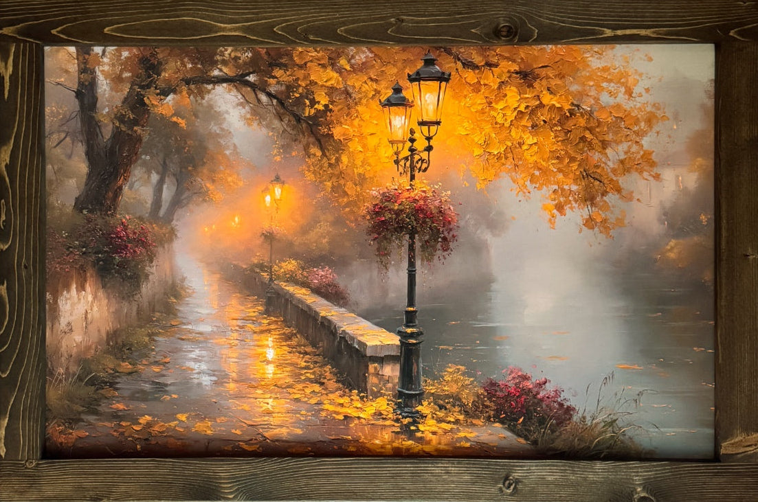 A Walk Through Autumn Canvas Print Exclusive