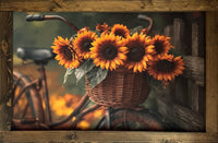 Basket Full of Autumn Canvas Print