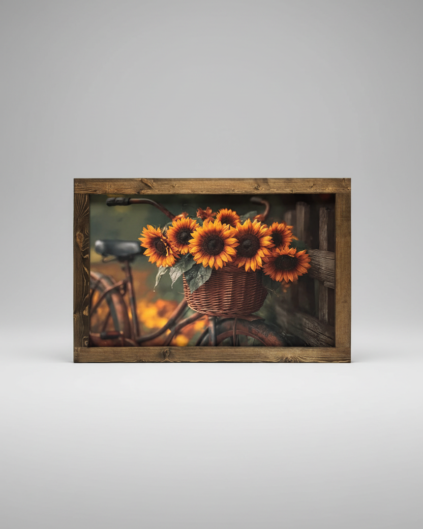 Basket Full of Autumn Canvas Print