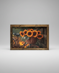 Basket Full of Autumn Canvas Print