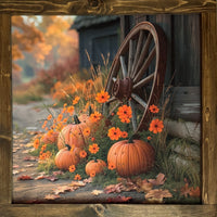 Fall at the Old Barn Canvas Print Exclusive