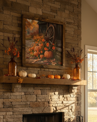 Fall at the Old Barn Canvas Print Exclusive
