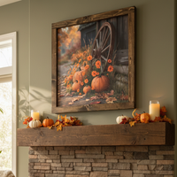 Fall at the Old Barn Canvas Print Exclusive