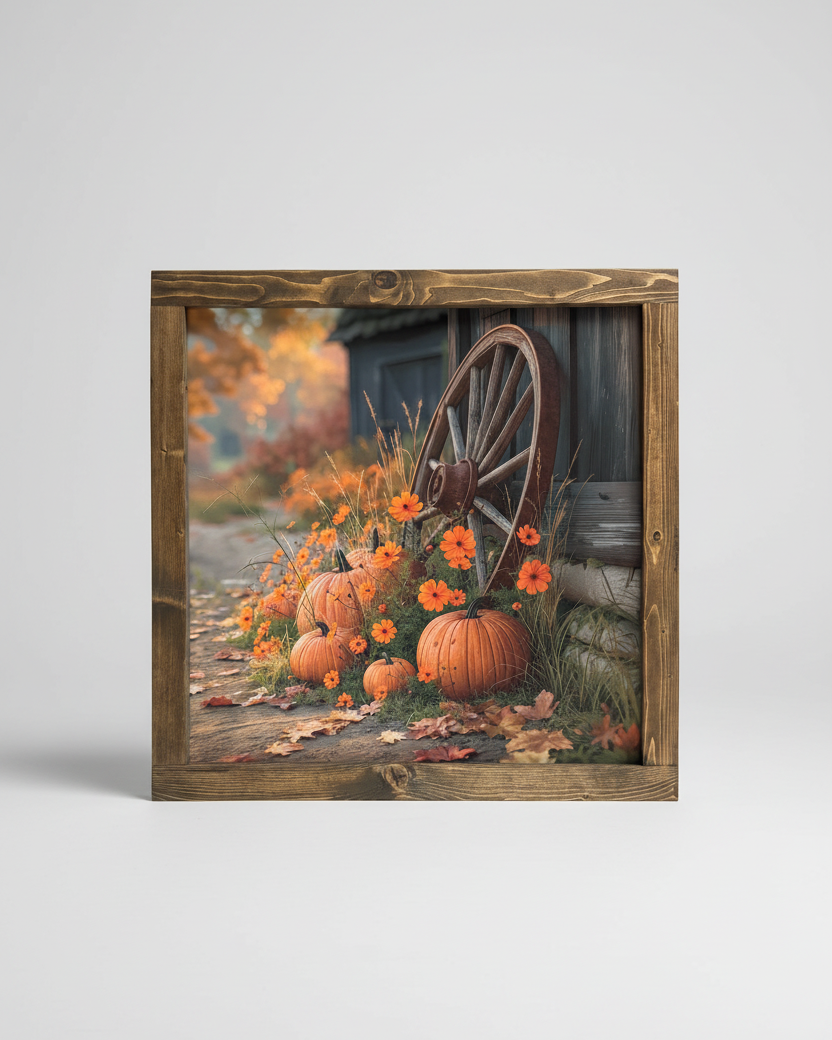 Fall at the Old Barn Canvas Print Exclusive