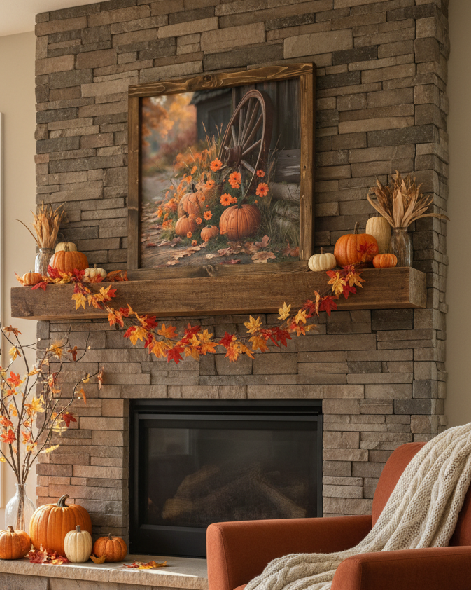 Fall at the Old Barn Canvas Print Exclusive