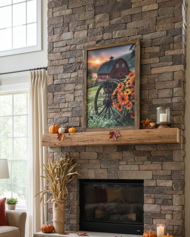 Wagon Wheel Harvest Canvas Print Exclusive