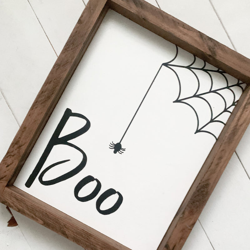 Boo Wood Sign