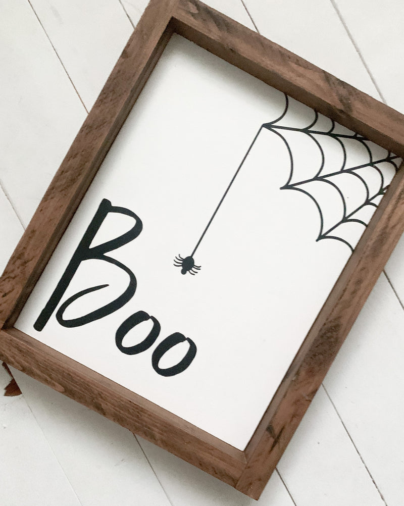 Boo Wood Sign