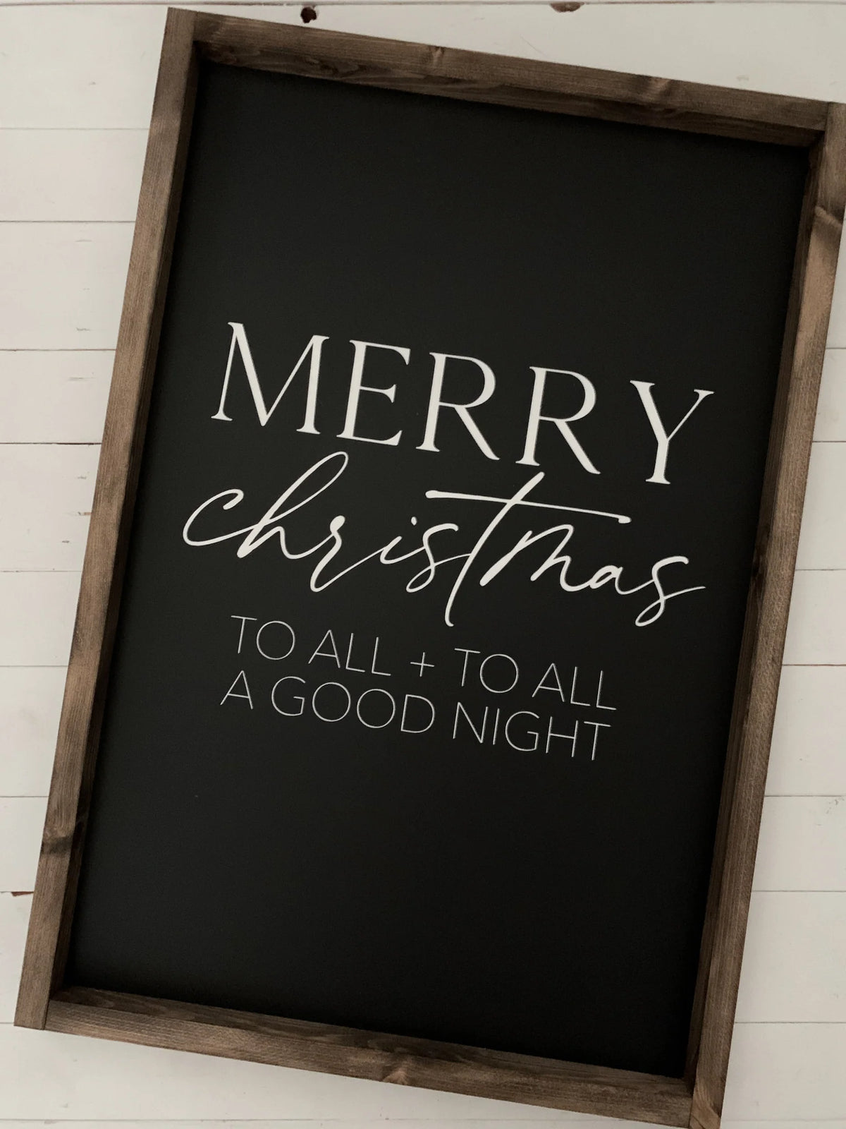 Merry Christmas To All Wood Sign