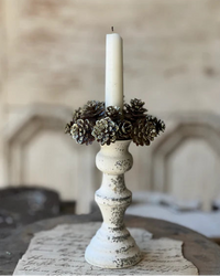 Shimmer Pine Cone Mini Candle Ring