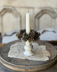 Shimmer Pine Cone Mini Candle Ring