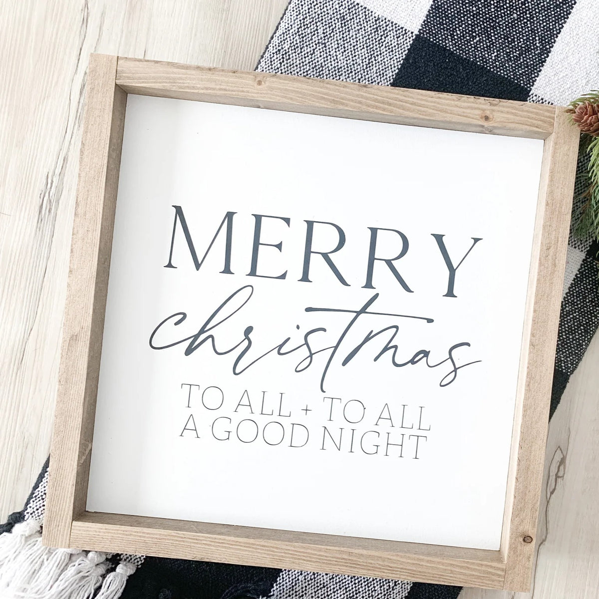 Merry Christmas To All Wood Sign