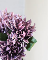 Purple Real Touch Dahlia Bundle of 6