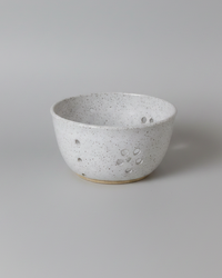Wheat Design Berry Bowl Speckled White
