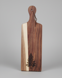 Wood Charcuterie Board Spruce Tree Narrow