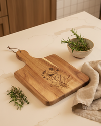 Wood Charcuterie Board Wildflower Wide