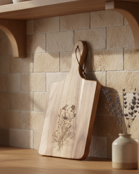 Wood Charcuterie Board Wildflower Wide