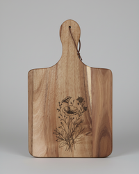Wood Charcuterie Board Wildflower Wide