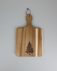 Wood Charcuterie Board Spruce Tree Wide