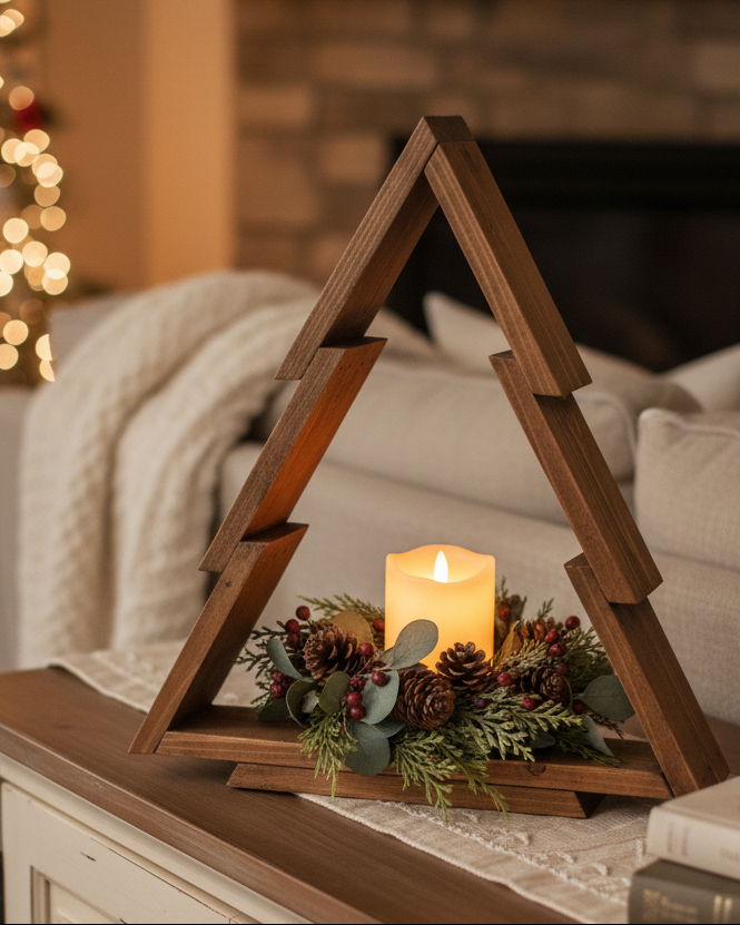 Stained Wood Tree Stand
