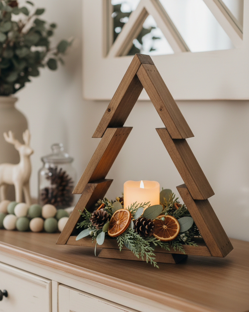 Stained Wood Tree Stand