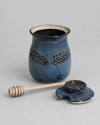 Wheat Design Honey Pot Denim Blue