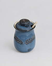 Wheat Design Honey Pot Denim Blue