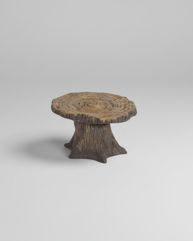 Rustic Mini Resin Tree Stump
