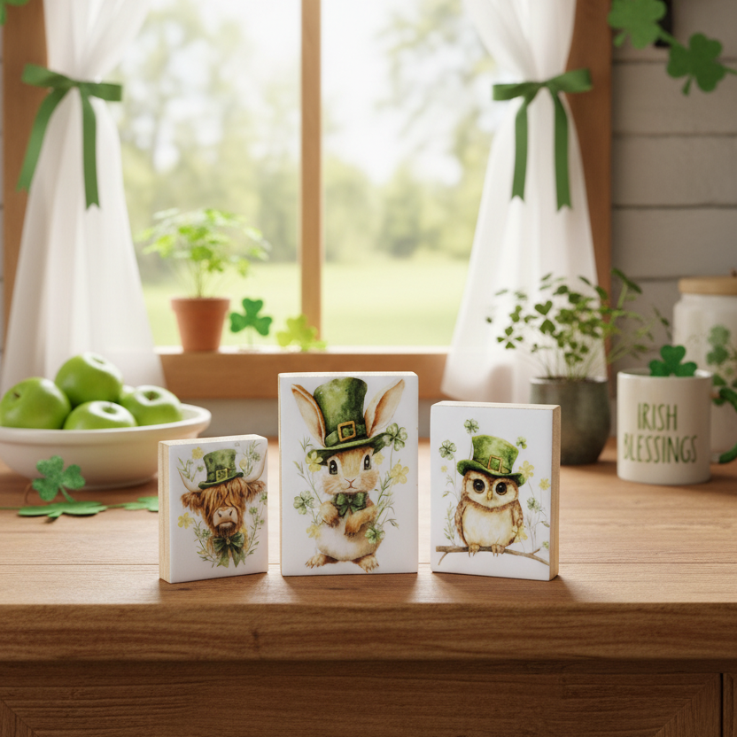 Irish St. Patrick's Animal Block
