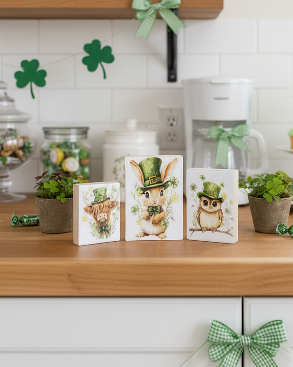 Irish St. Patrick's Animal Block