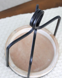 Wood and Iron Round Open Lantern