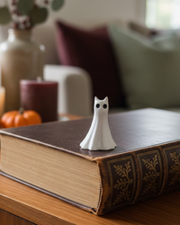 Jerry the Concrete Mini Ghost Cat