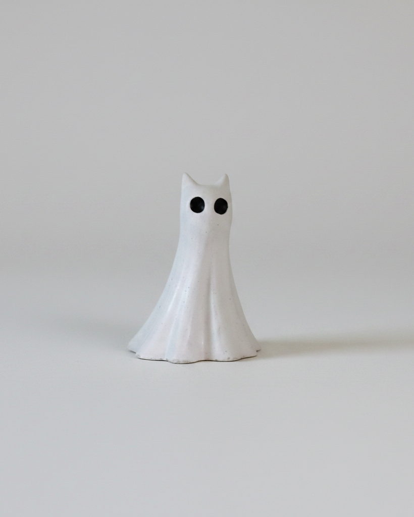 Jerry the Concrete Mini Ghost Cat