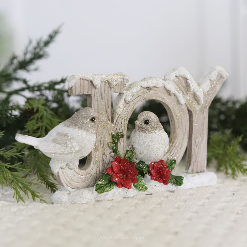 Joy Figurine With Birds