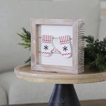 Reversible Mittens and Kindness Wood Sign