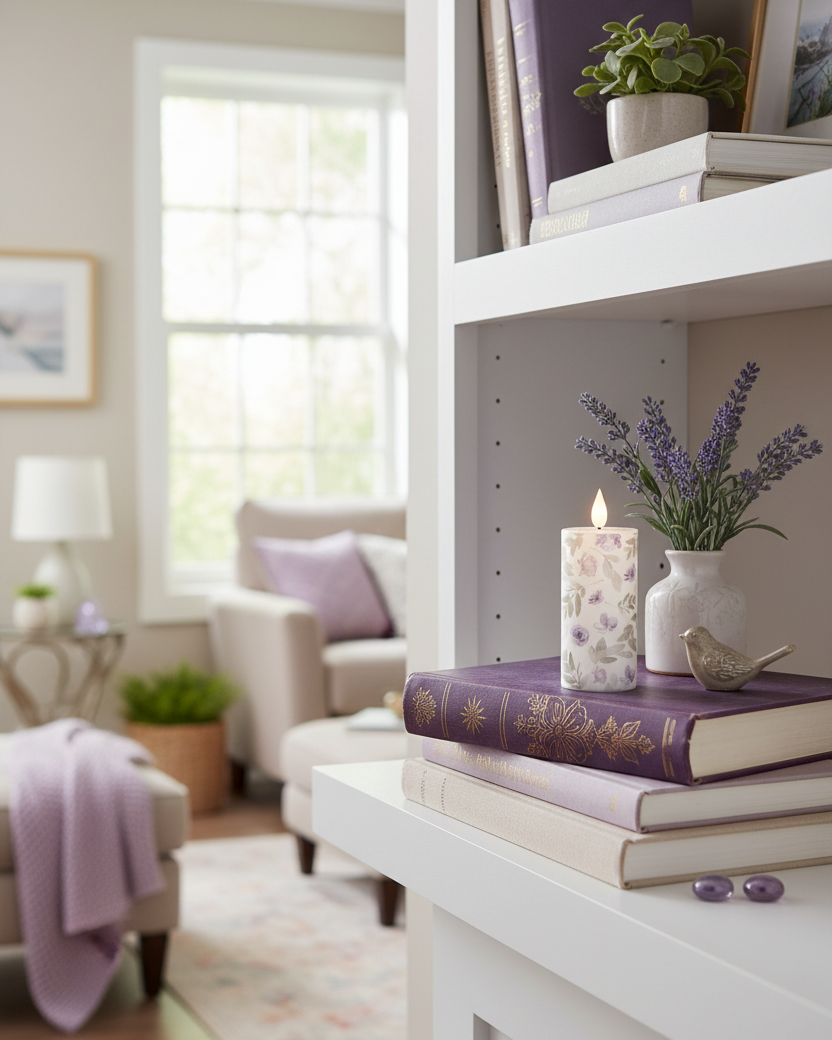 Violet LED Votive Candle