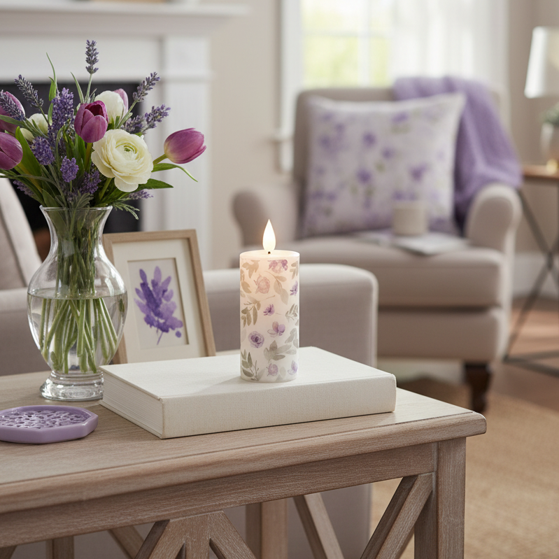 Violet LED Votive Candle