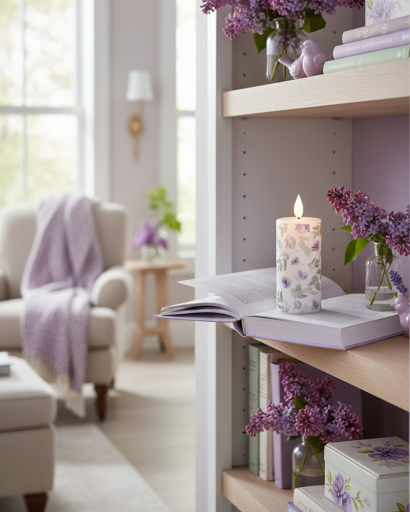 Violet LED Votive Candle