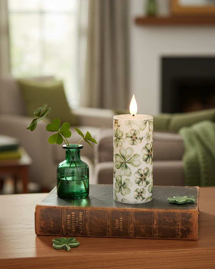 Shamrock LED Votive Candle