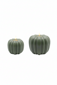 Green Pumpkin LED Candle