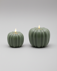 Green Pumpkin LED Candle