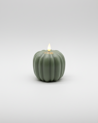 Green Pumpkin LED Candle