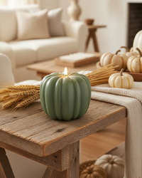 Green Pumpkin LED Candle