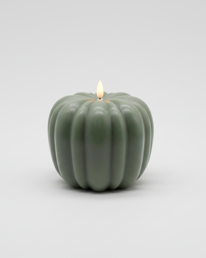 Green Pumpkin LED Candle