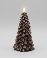 Bronze LED Christmas Tree Candle