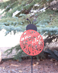 Laser Cut Ladybug Garden Stake